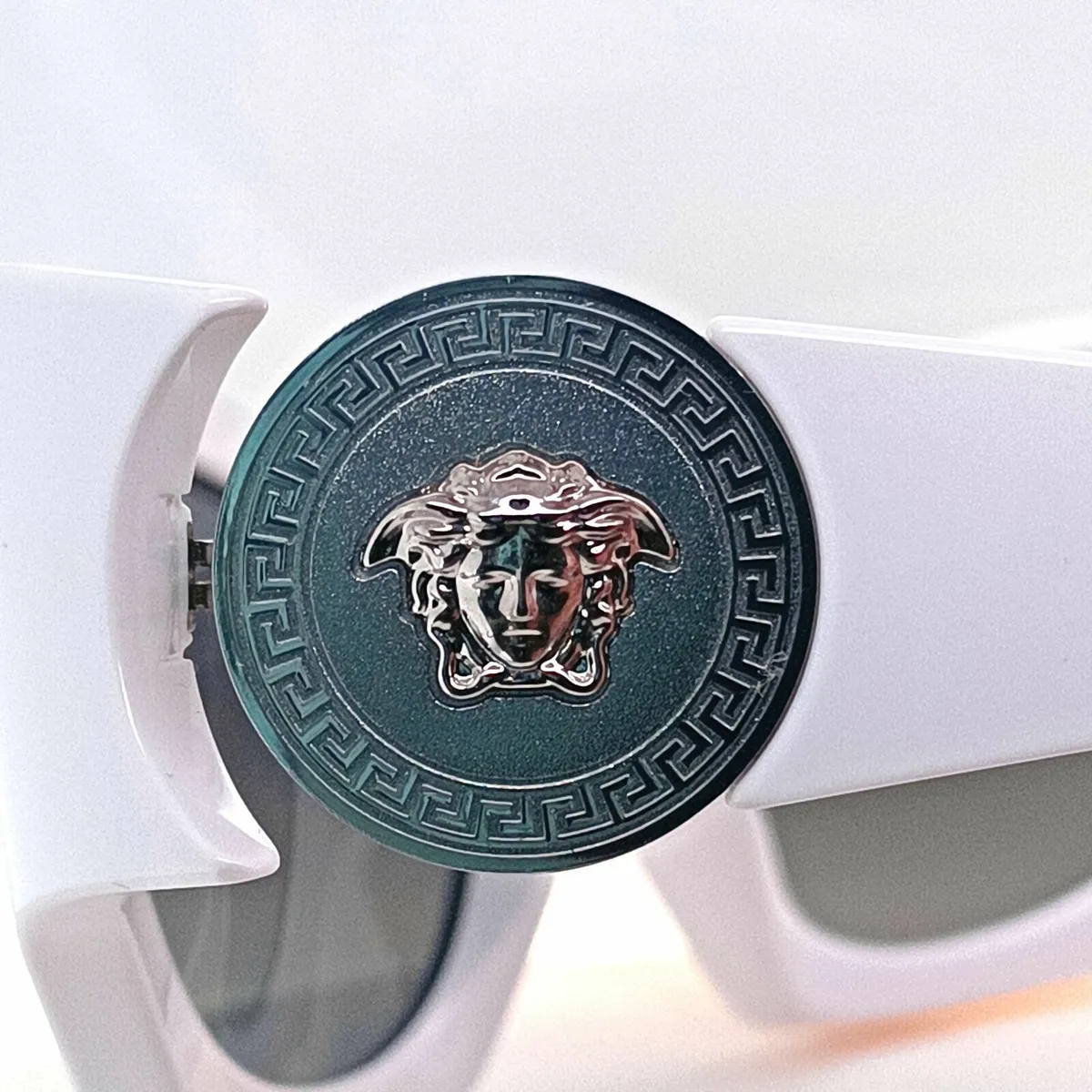 Versace Sunglasses, Cat's Eyes,White Frames - Image 4