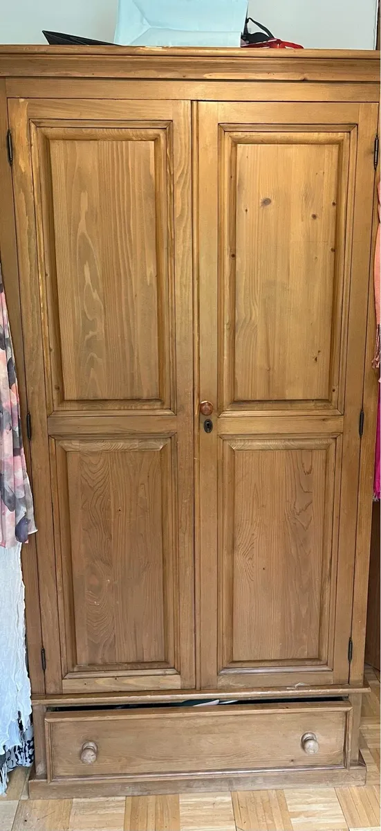 Wardrobe antique pine
