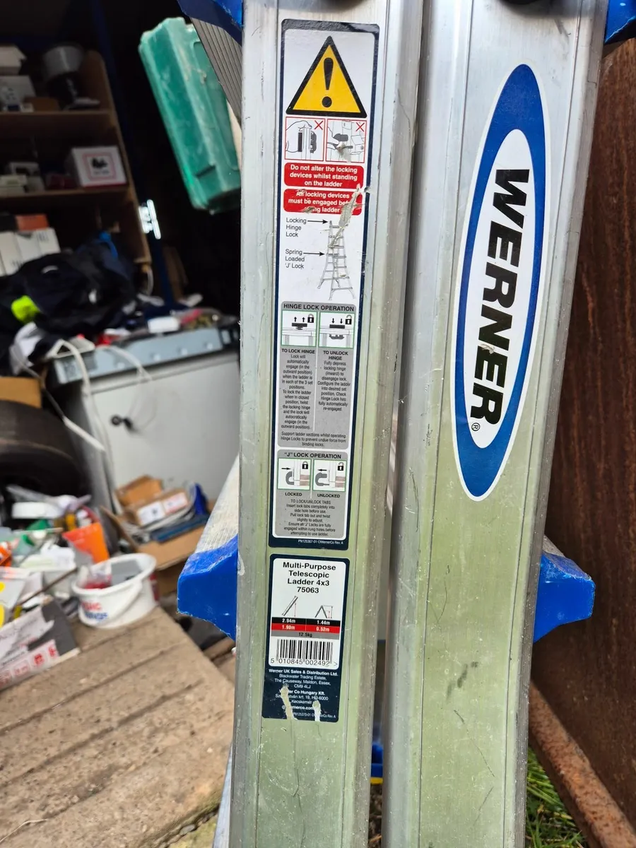 Werner 75063 Telescopic Multi-purpose Ladder 4x3 - Image 1