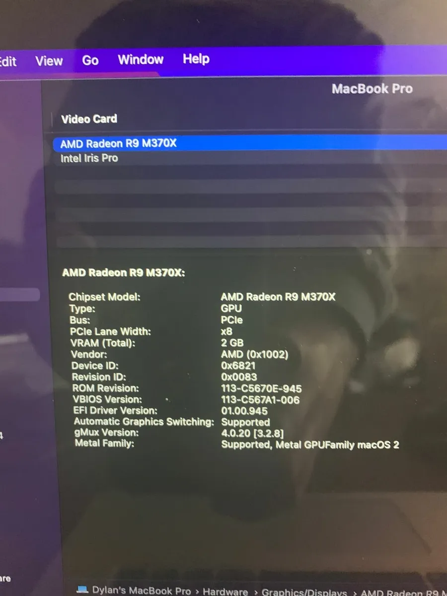 MacBook Pro 2015 15" Core i7 16GB 1TB M370X - Image 4