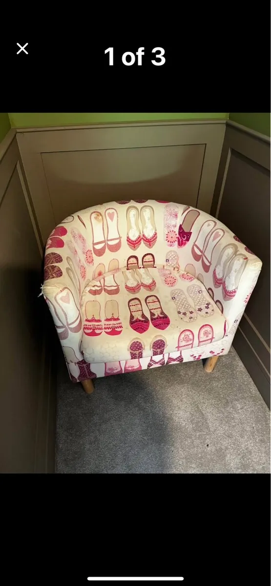 Bubble chair with upholstered material - Image 3
