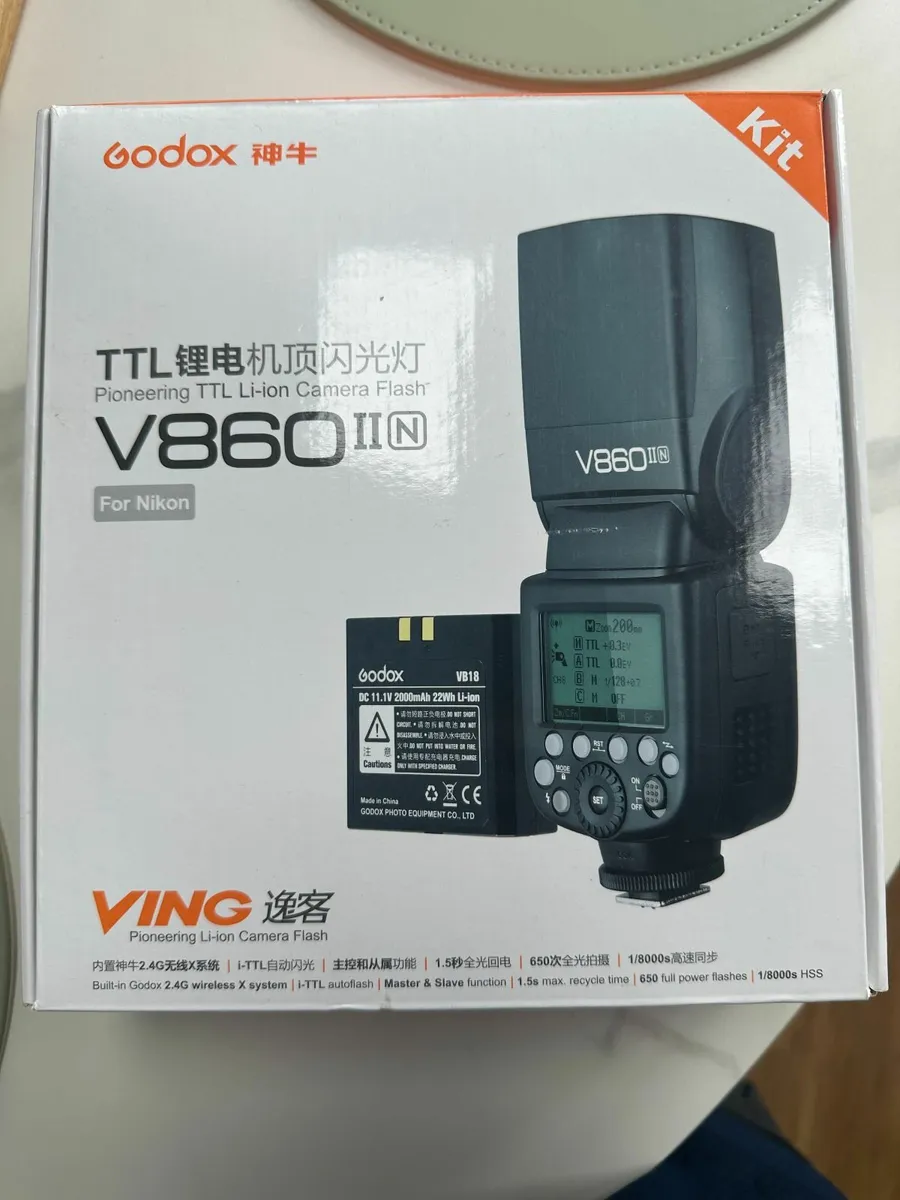 Godox TTL V860ii flash for Nikon - Image 1