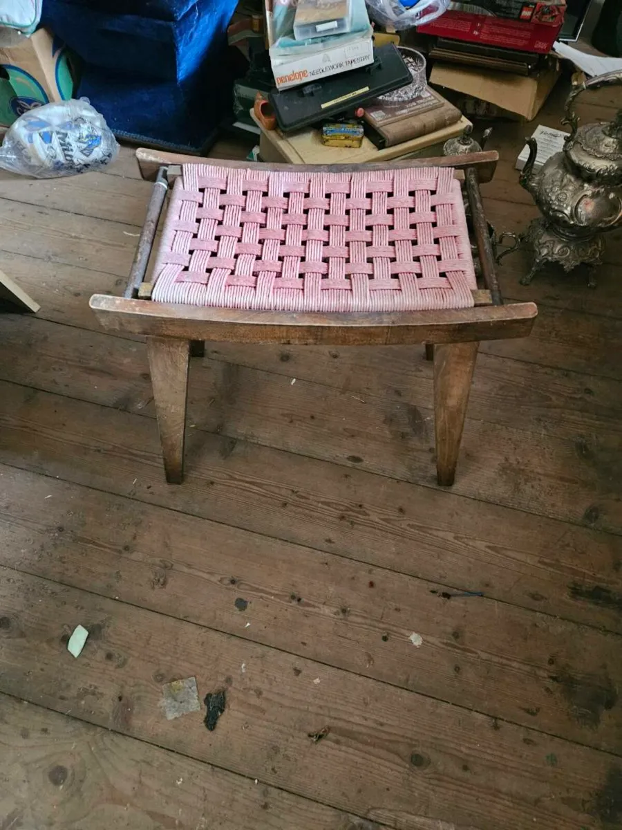 Vintage Antique Stool - Image 1