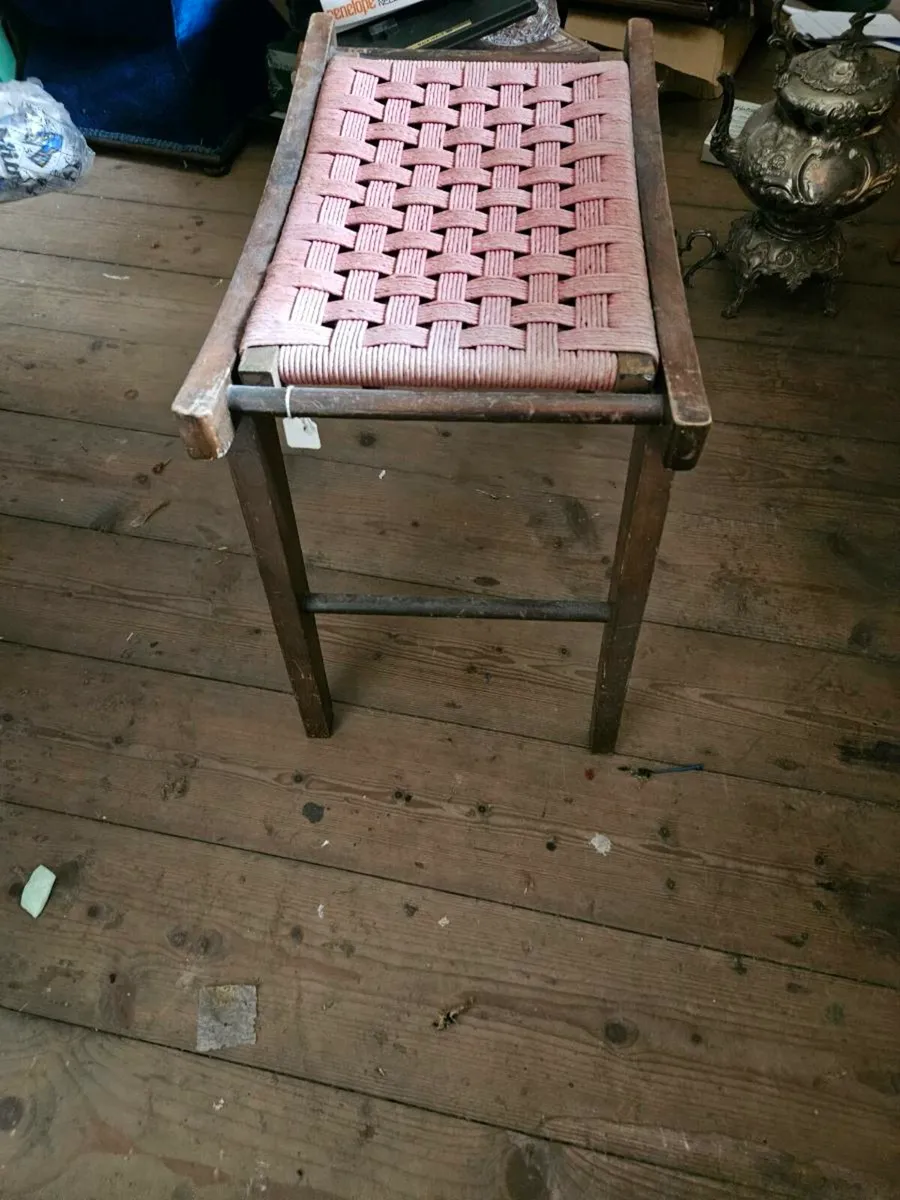 Vintage Antique Stool - Image 3