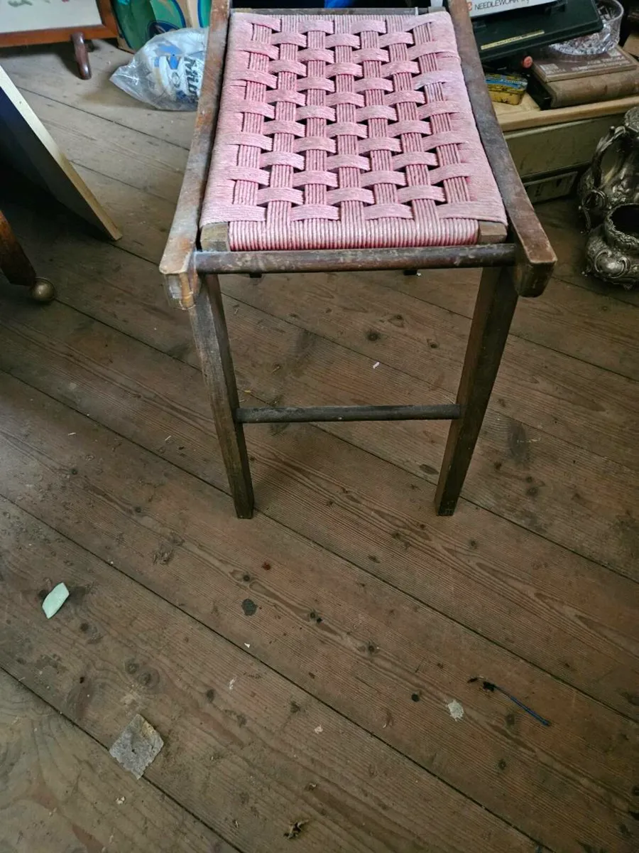 Vintage Antique Stool - Image 4