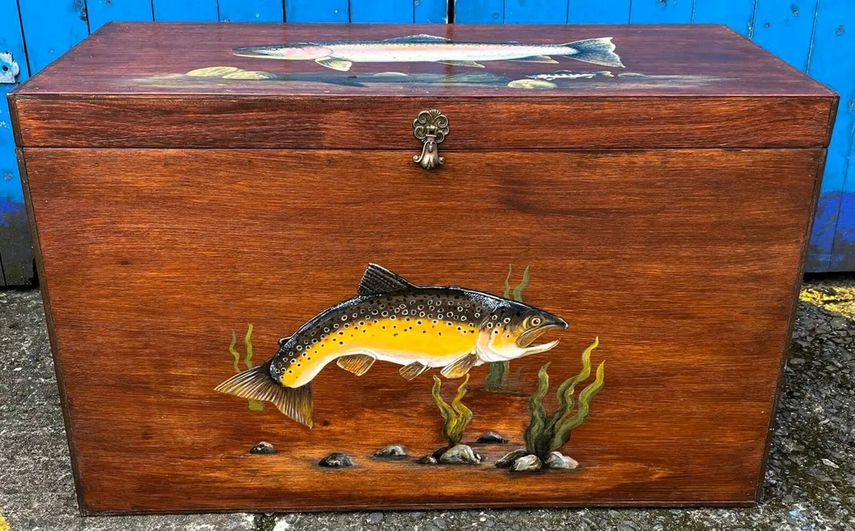 Large Wooden Trunk - Image 1