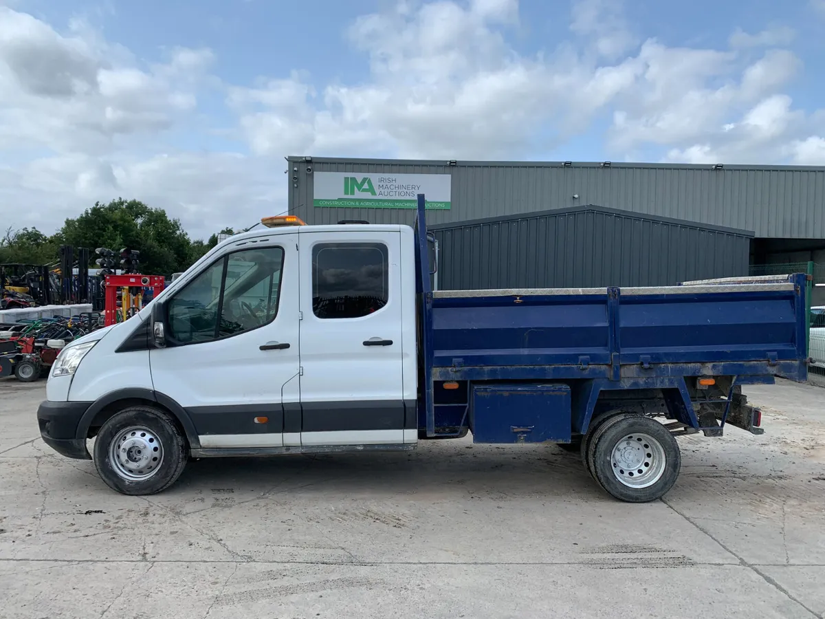 BID ONLINE NOW - 2016 FORD TRANSIT CREW CAB TIPPER - Image 2