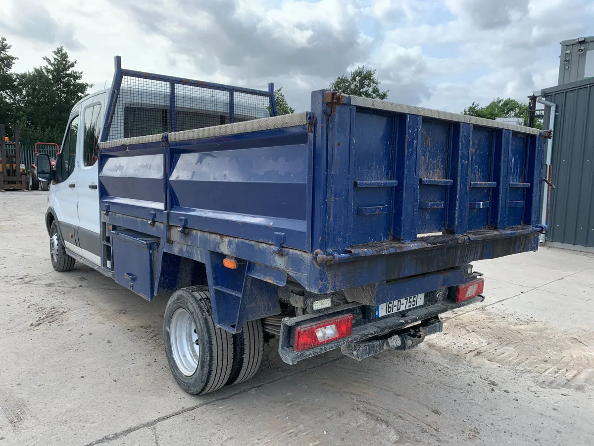 BID ONLINE NOW - 2016 FORD TRANSIT CREW CAB TIPPER - Image 3