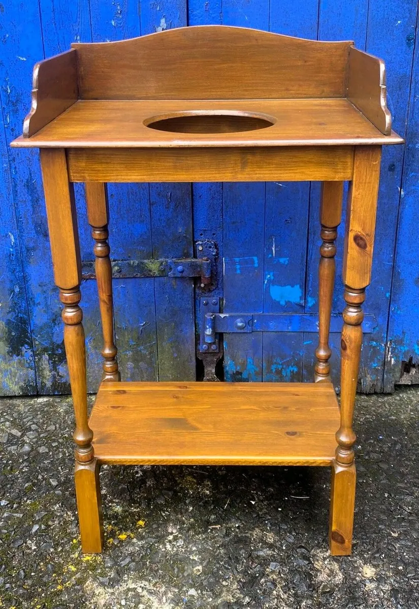 Vintage Wooden Washstand - Image 1