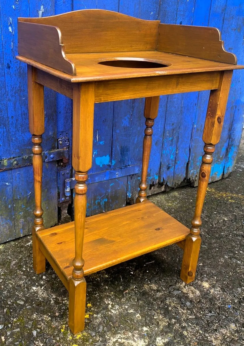 Vintage Wooden Washstand - Image 3