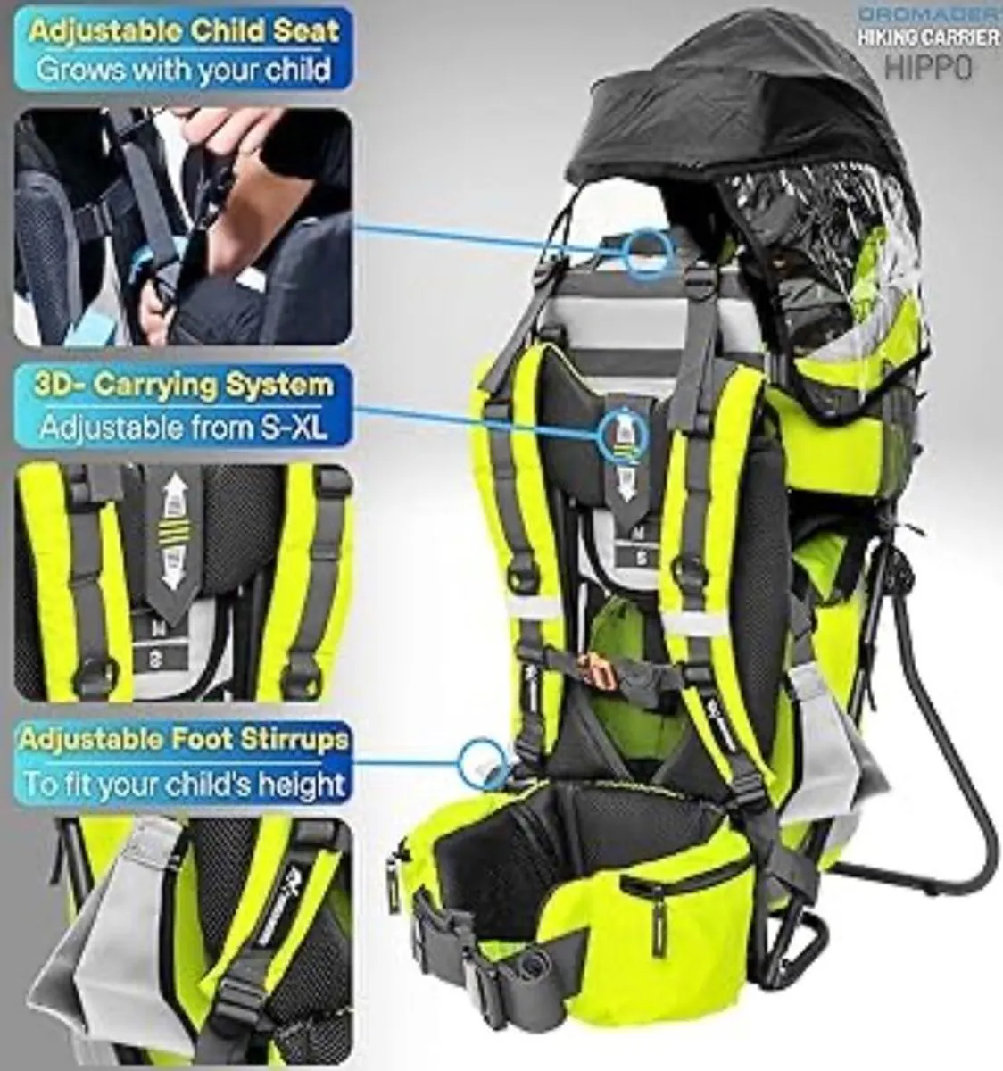 Baby Carrier Backpack - Toddler Hiking Backpack - Image 2