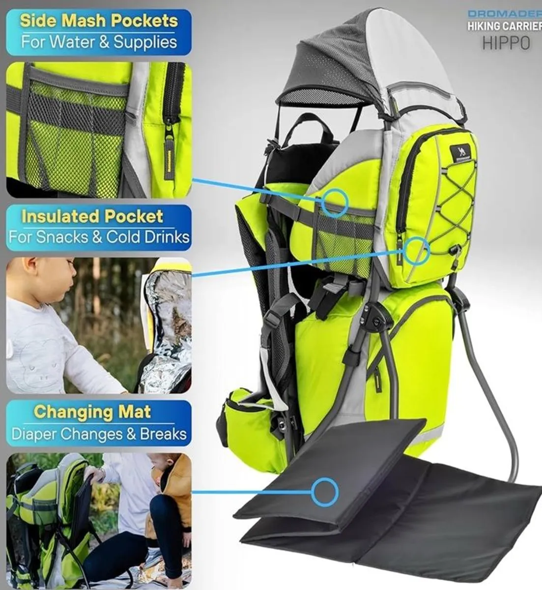 Baby Carrier Backpack - Toddler Hiking Backpack - Image 4