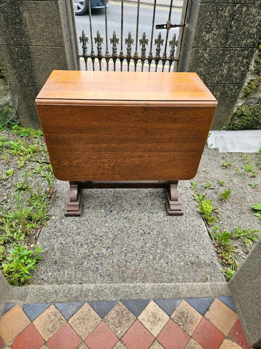 Vintage Antique Oak Table - Image 1