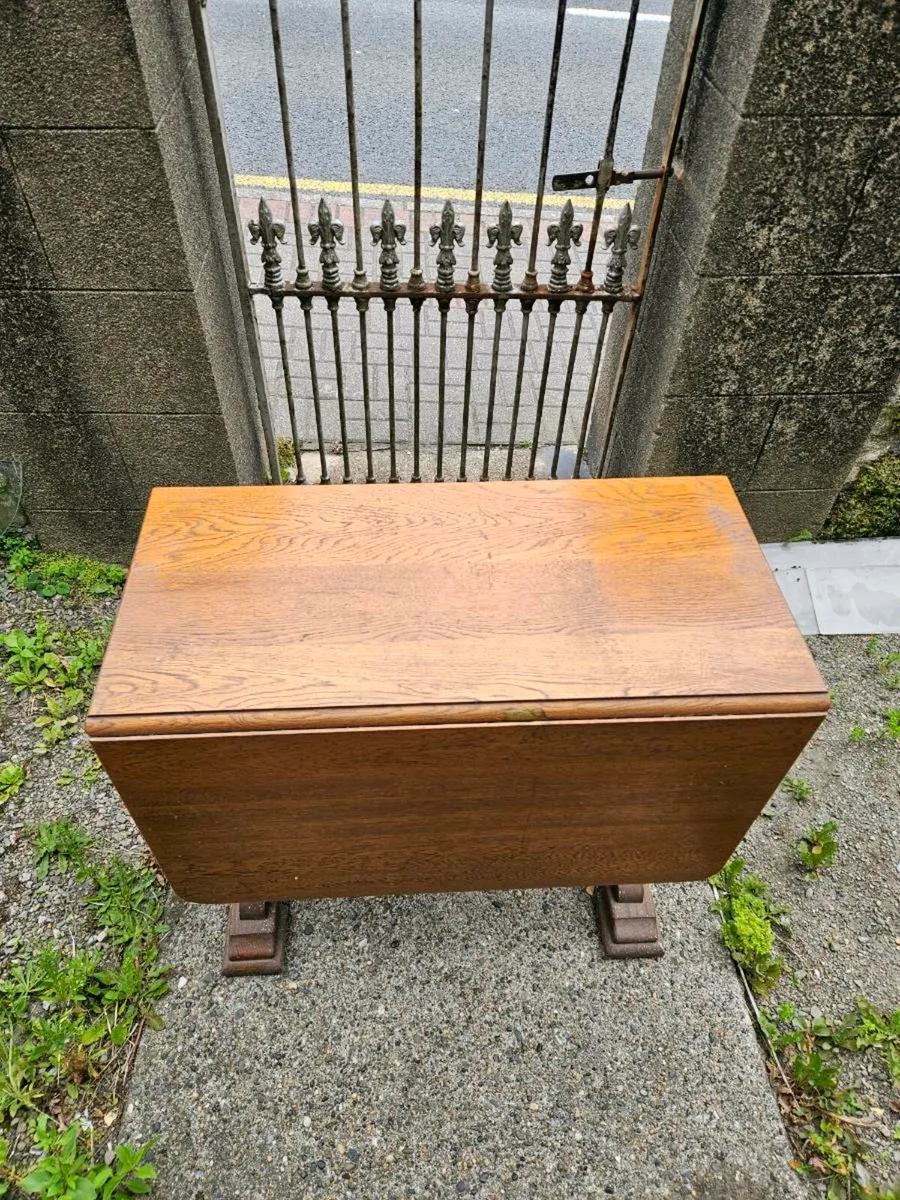 Vintage Antique Oak Table - Image 2