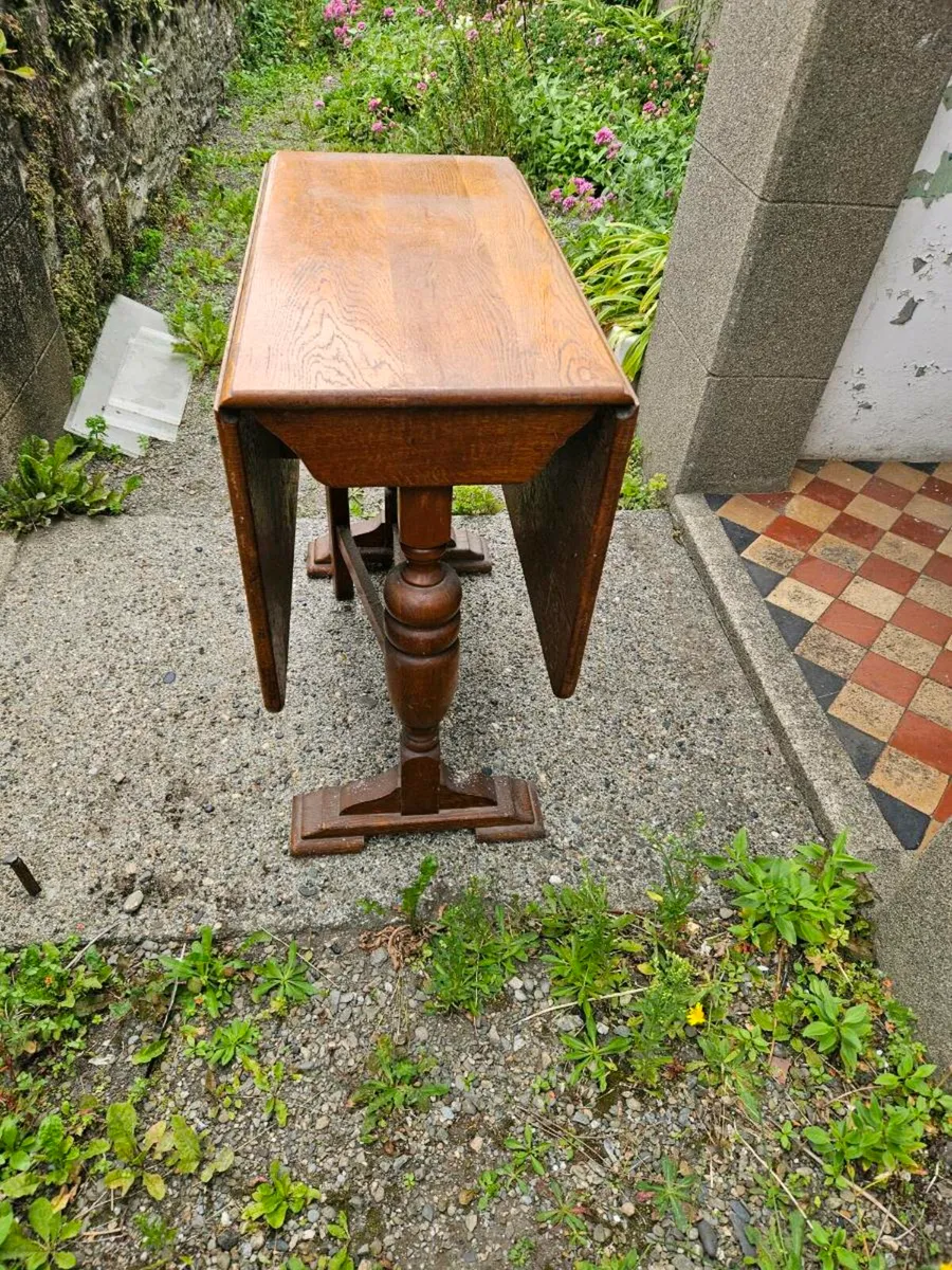 Vintage Antique Oak Table - Image 3