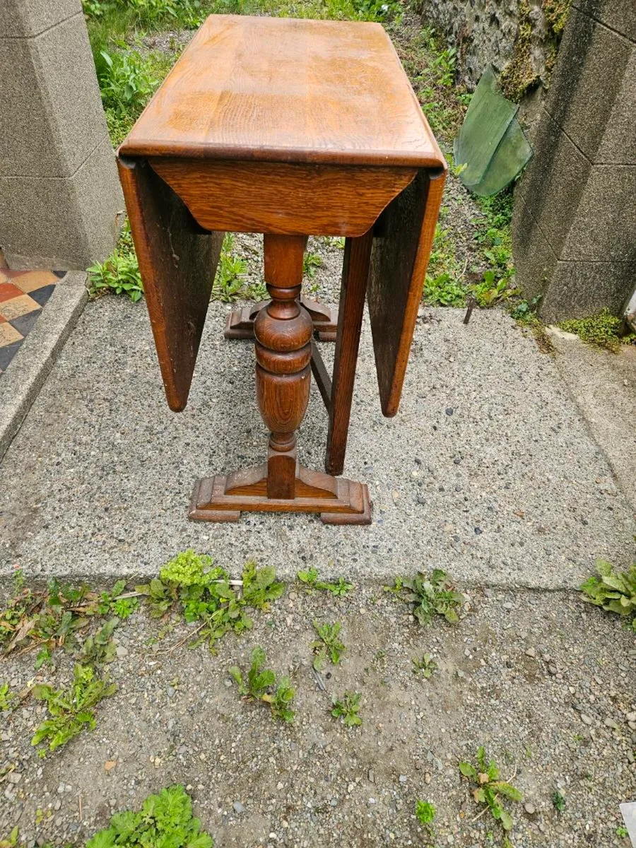 Vintage Antique Oak Table - Image 4