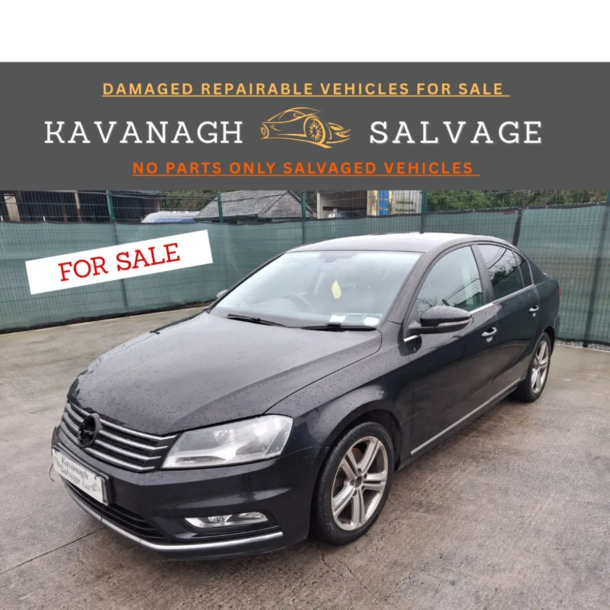 *132 Volkswagen Passat R line. Light Damage - Image 1