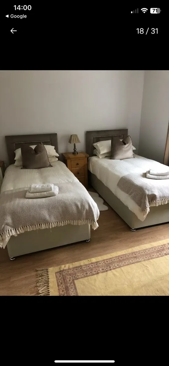 2 single beds with amazing SIMBA mattresses