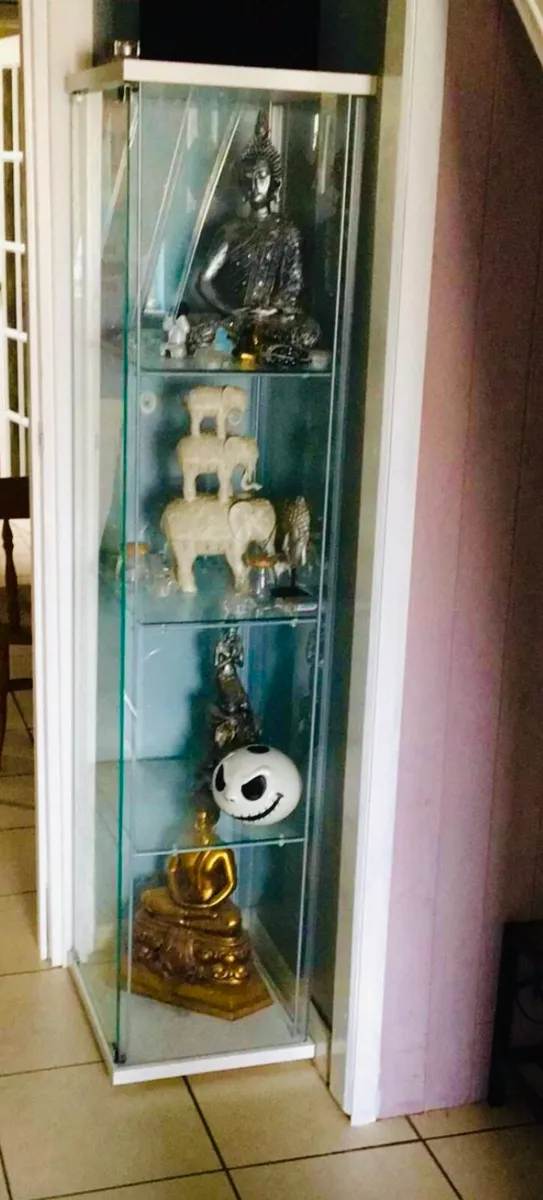 Glass display cabinet