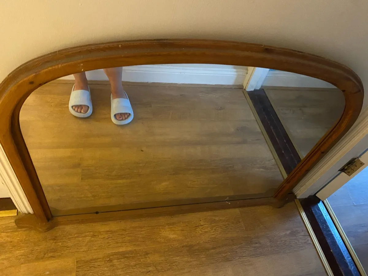 Vintage wooden mirror - Image 1