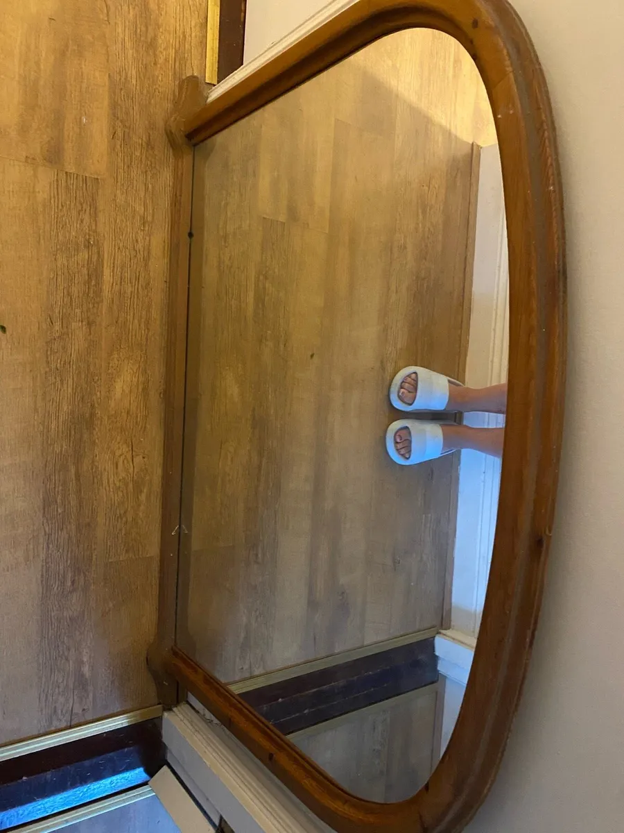 Vintage wooden mirror - Image 2