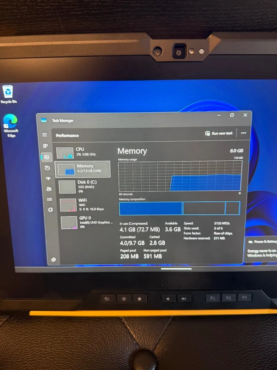 Dell Latitude 7220 EX Rugged Tablet i5/8GB/512SSD - Image 3