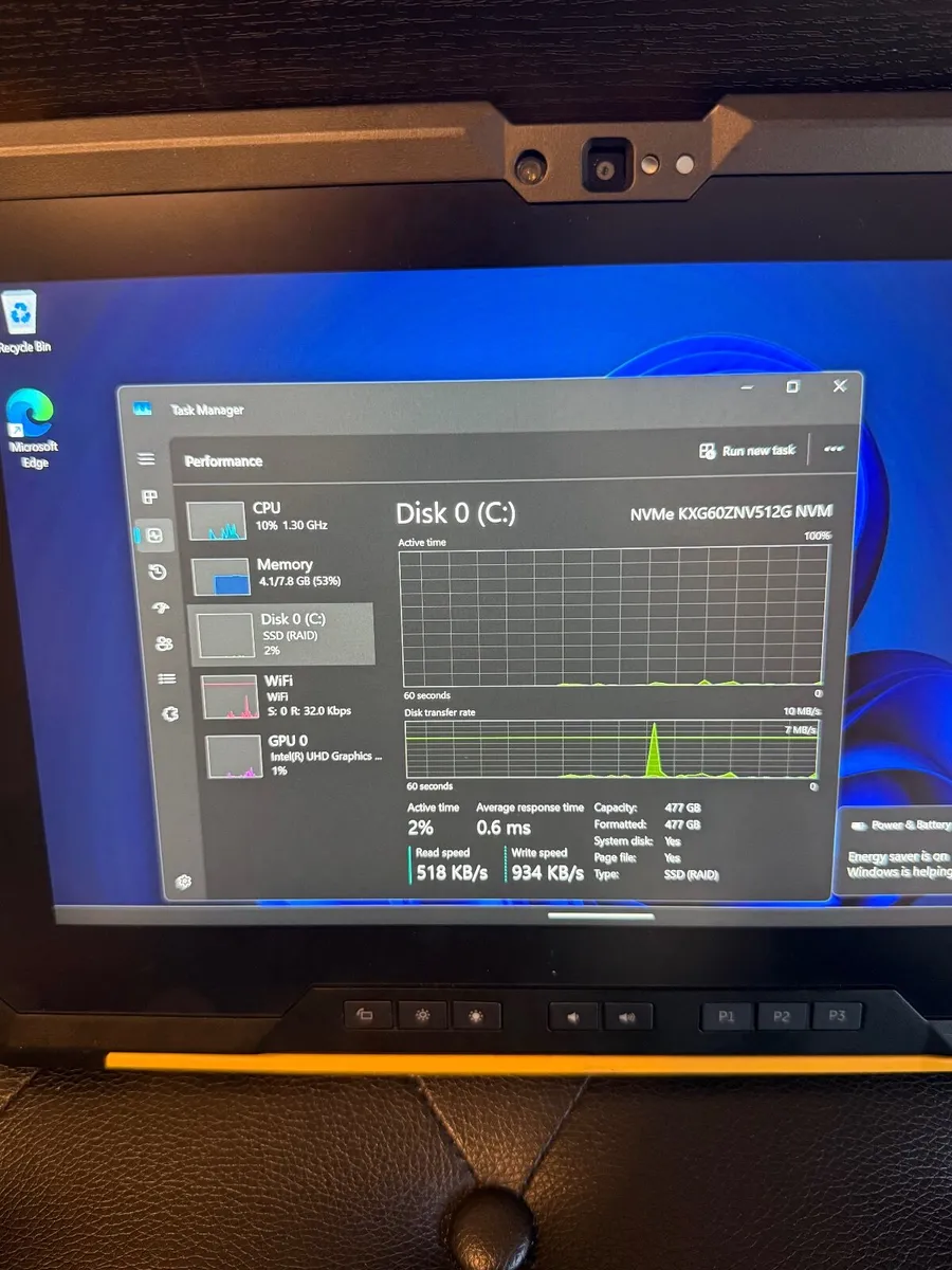 Dell Latitude 7220 EX Rugged Tablet i5/8GB/512SSD - Image 4