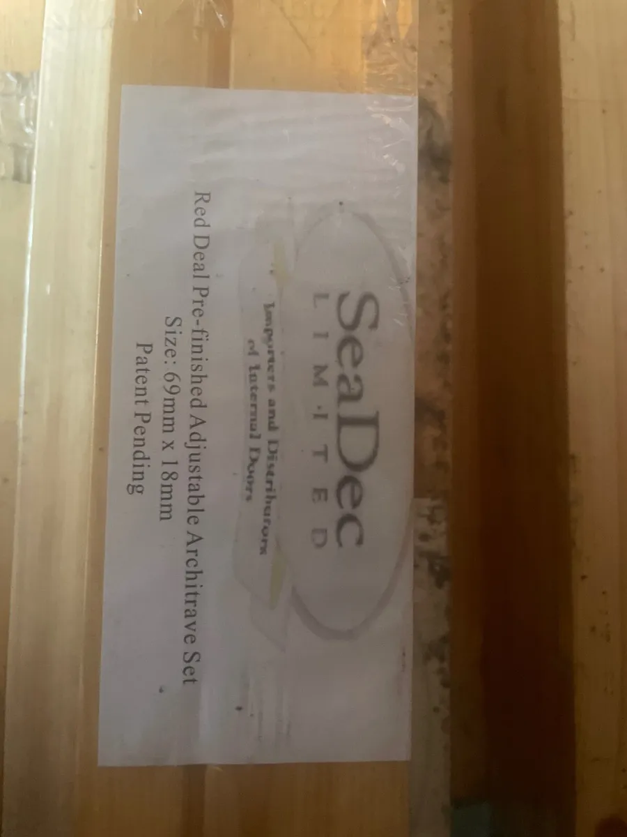 Red deal Architrave sets precut - Image 2