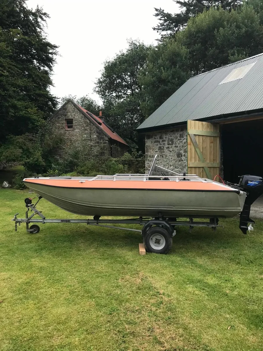 Aluminium Buster RS 18ft motor boat +trailer - Image 1