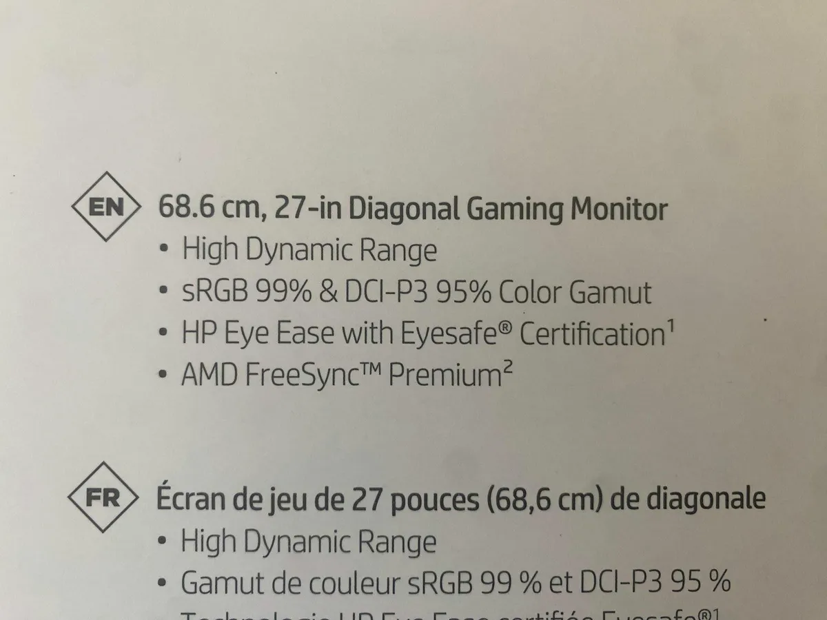 HP 27-Inch Gaming Montitor - Image 2