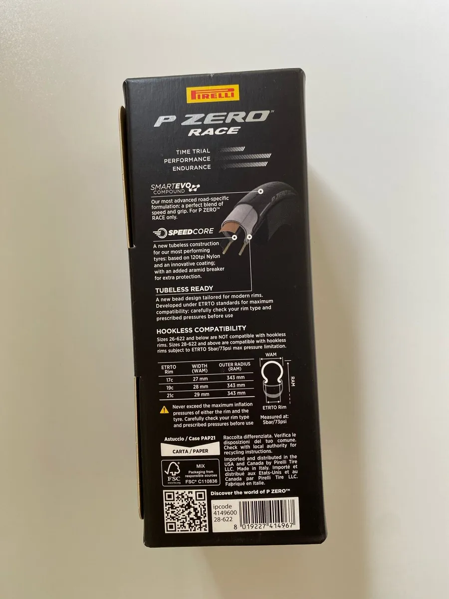 Road bike tyre; Pirelli P Zero Race TLR, 700-28c - Image 3