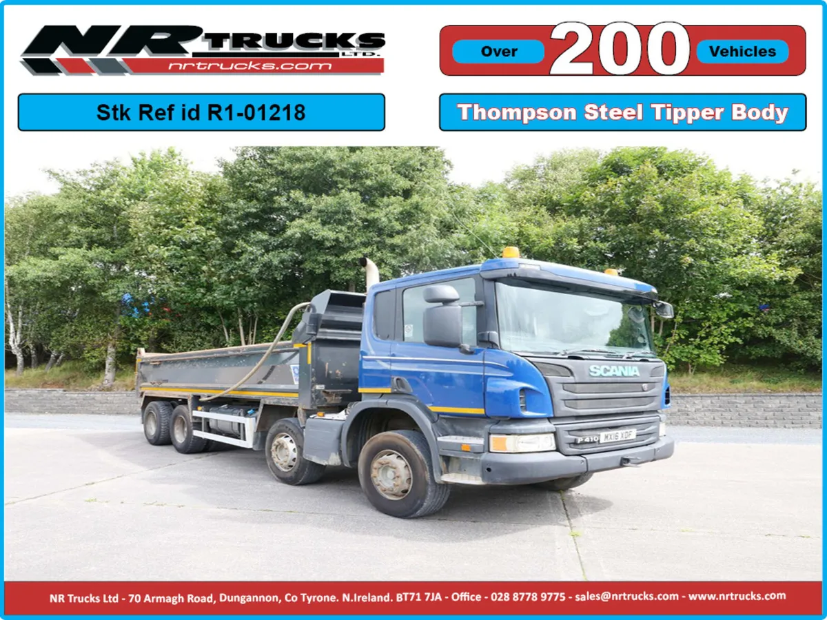 Scania P410  Tipper Body 8x4  Manual Gearbox - Image 1