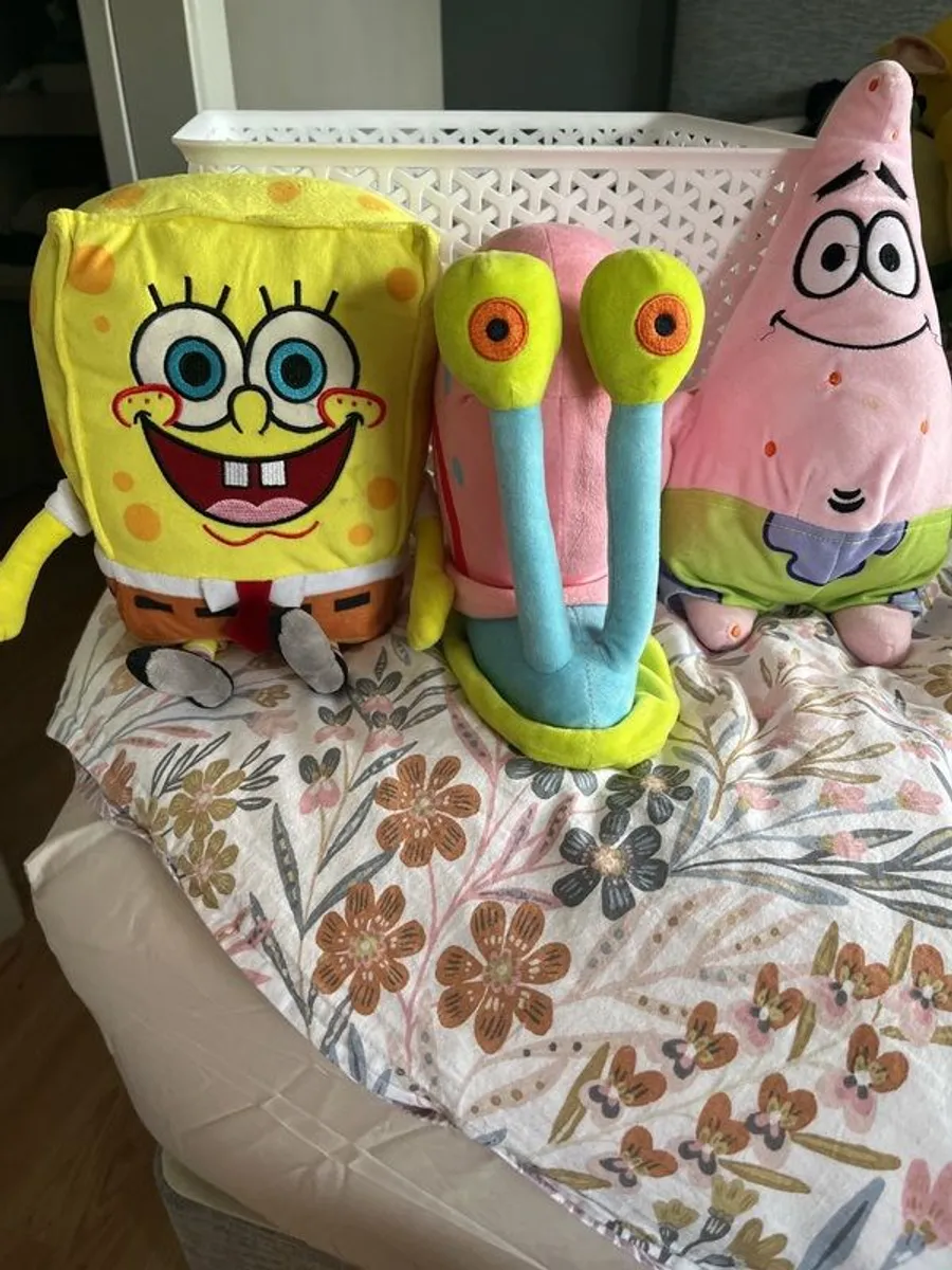 SpongeBob , Gary and Patrick plushies - Image 2