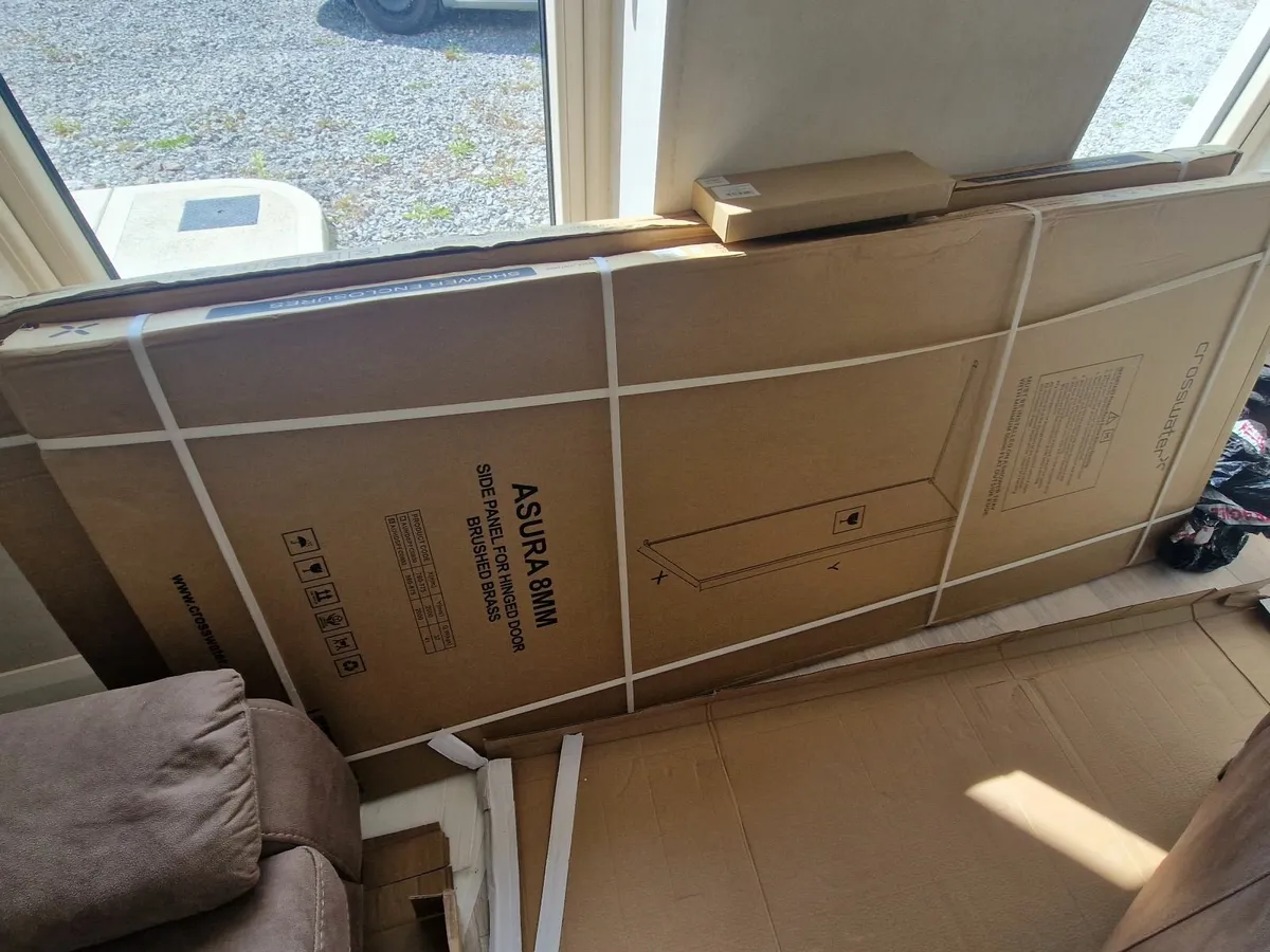 Hinged Shower Door & Side Panel - Image 3