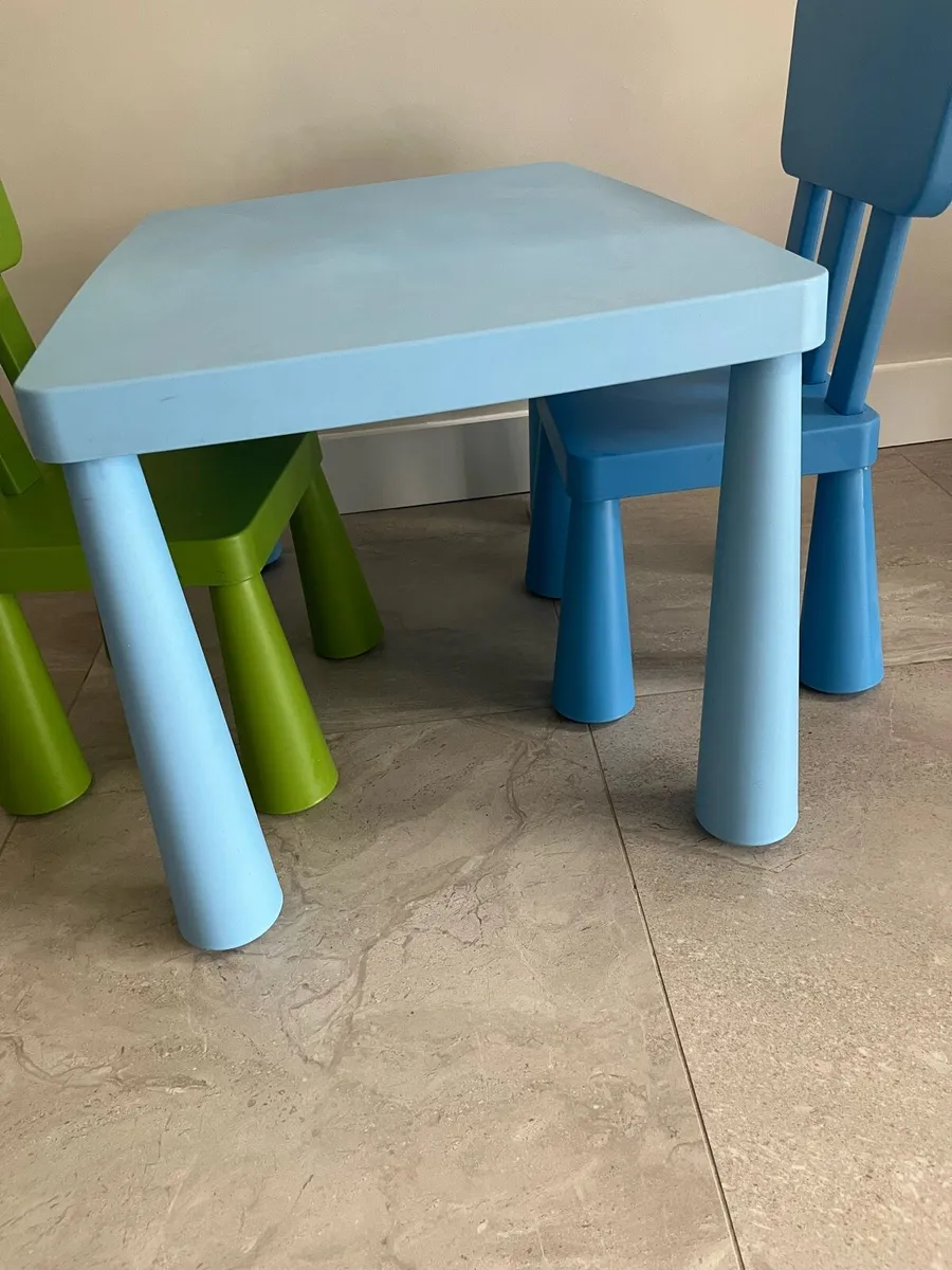 IKEA play table and chairs - Image 3