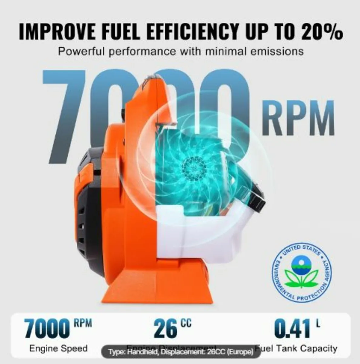 Gas Leaf Blower 26CC 2-Cycle - Image 4