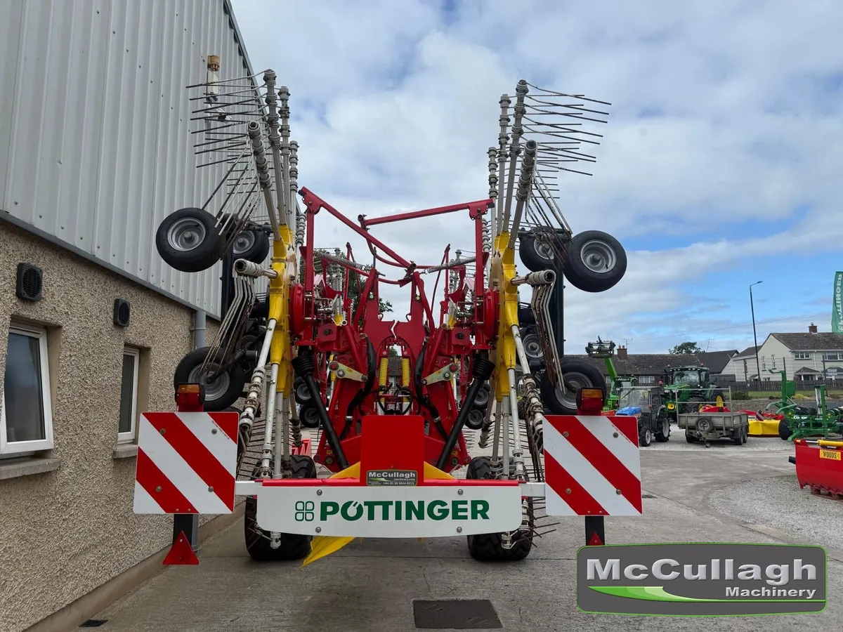 Used Pottinger TOP 1252 Four Rotor Rake - Image 3