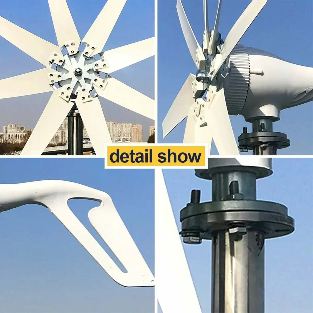 1000W 12-24V Horizontal Wind Turbine Generator 1KW - Image 4
