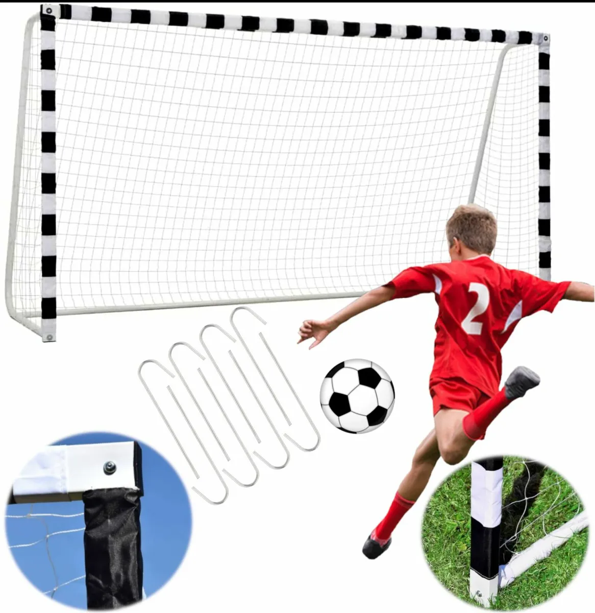 Premium XXXL Footbal Tarining Goal PRO 200x300cm - Image 1