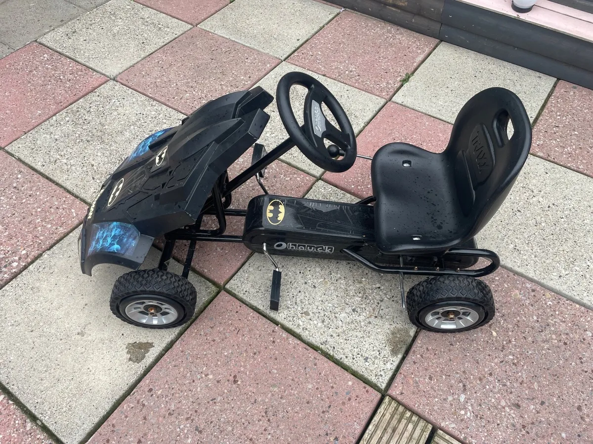 HauckBatmobile Pedal Go Kart, Superhero Ride On Ba - Image 2