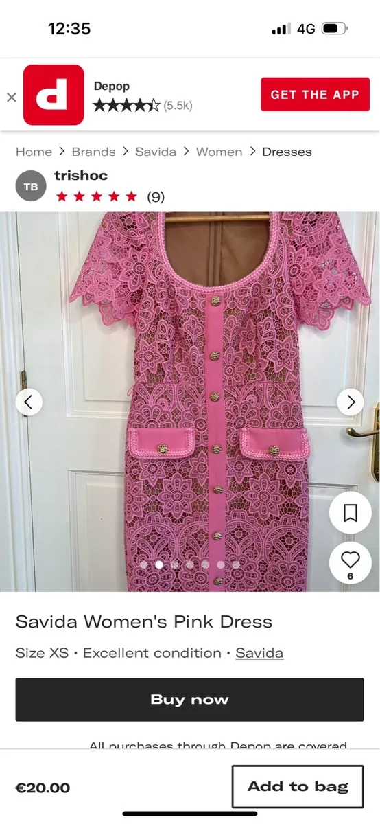 SAVIDA Pink Dress - Image 2