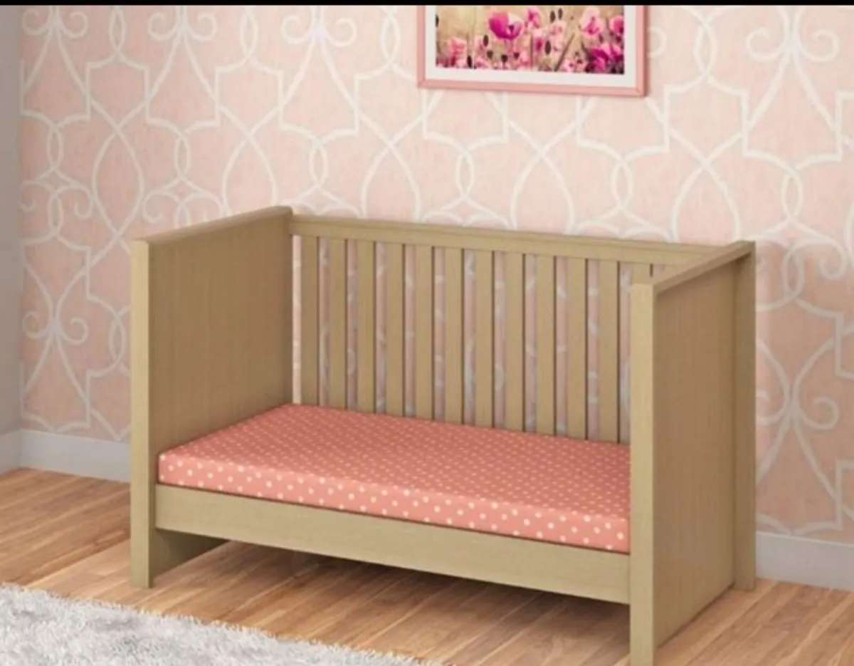 Cot bed with mattress. - Image 3