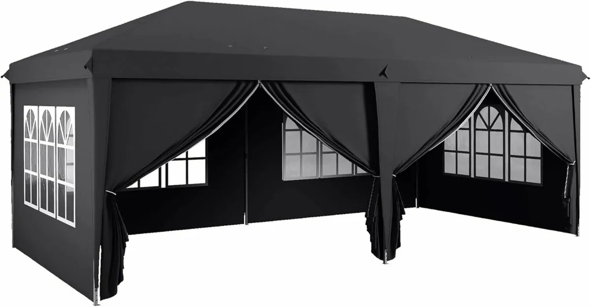 Durable 3x6m Pop-Up Gazebo with Sides & Windows - Image 2