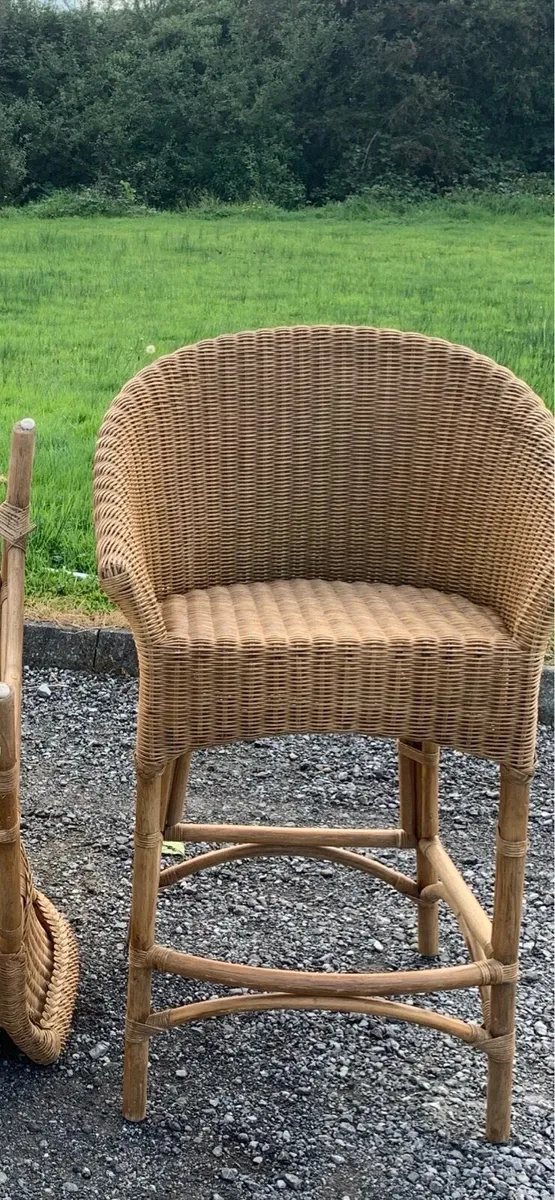 Wicker Counter Chairs - Image 2