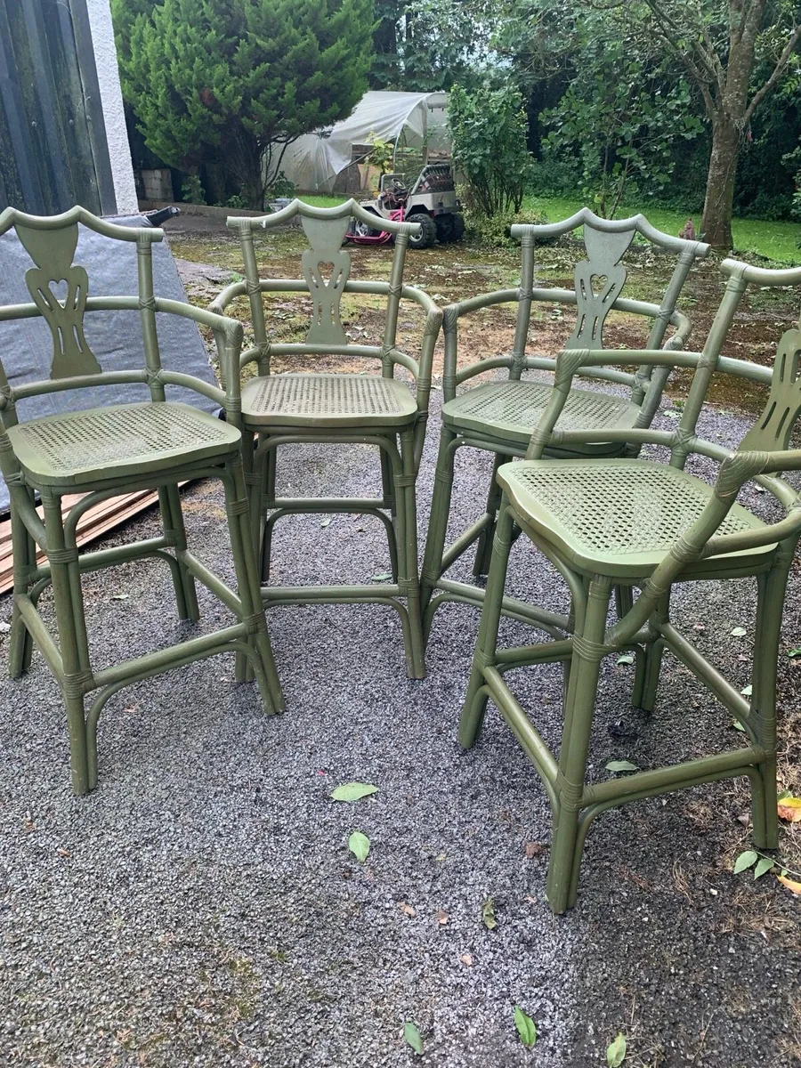 Wicker Counter Chairs - Image 3