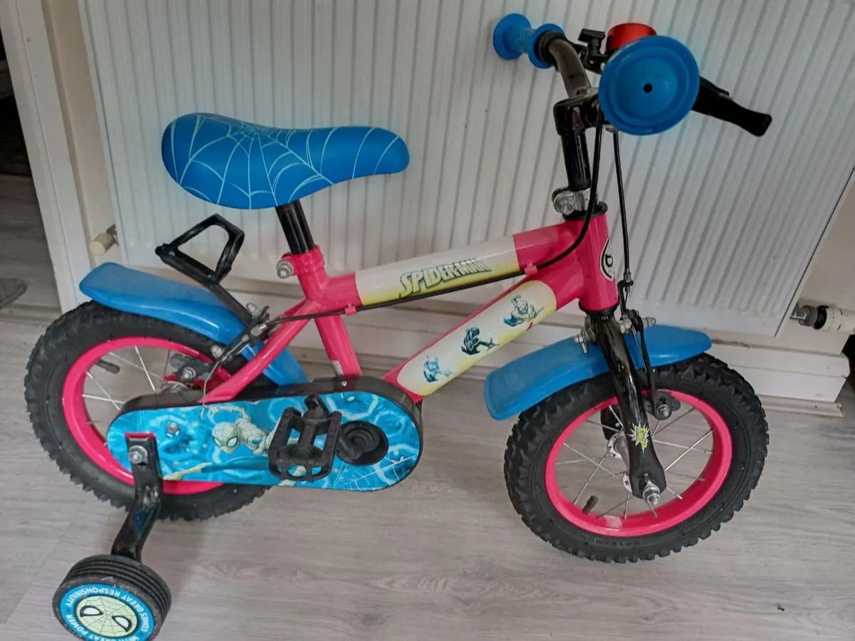Kids spider man bike size 12 inch wheels - Image 2
