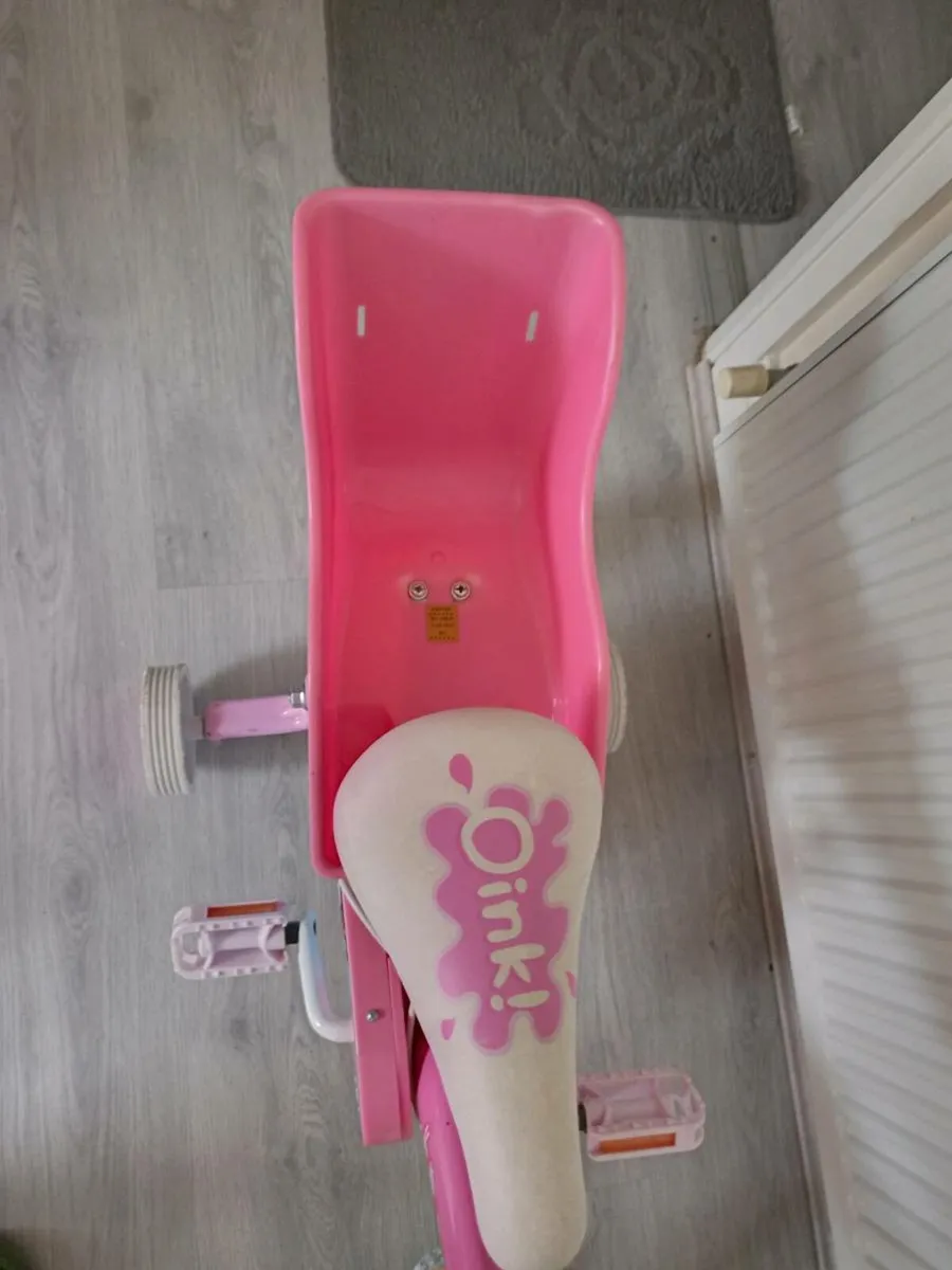 Kids pepper pig bike size 12 inch wheels - Image 4
