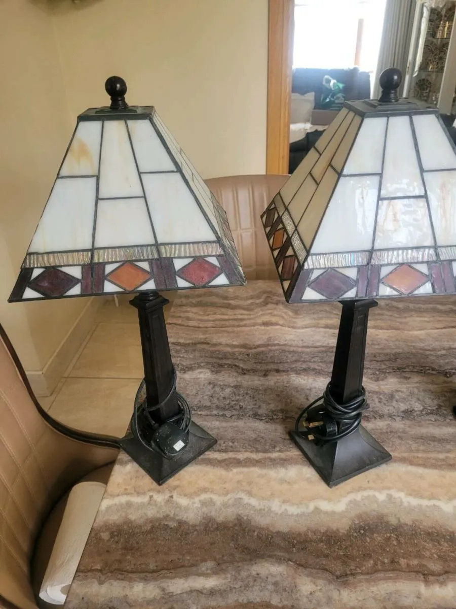 4 Tiffany lamps - Image 4
