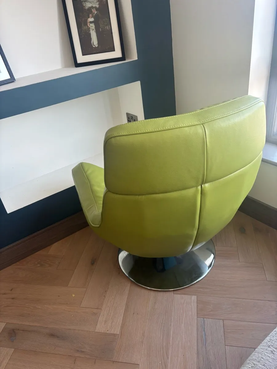 Leather swivel chair - Image 3