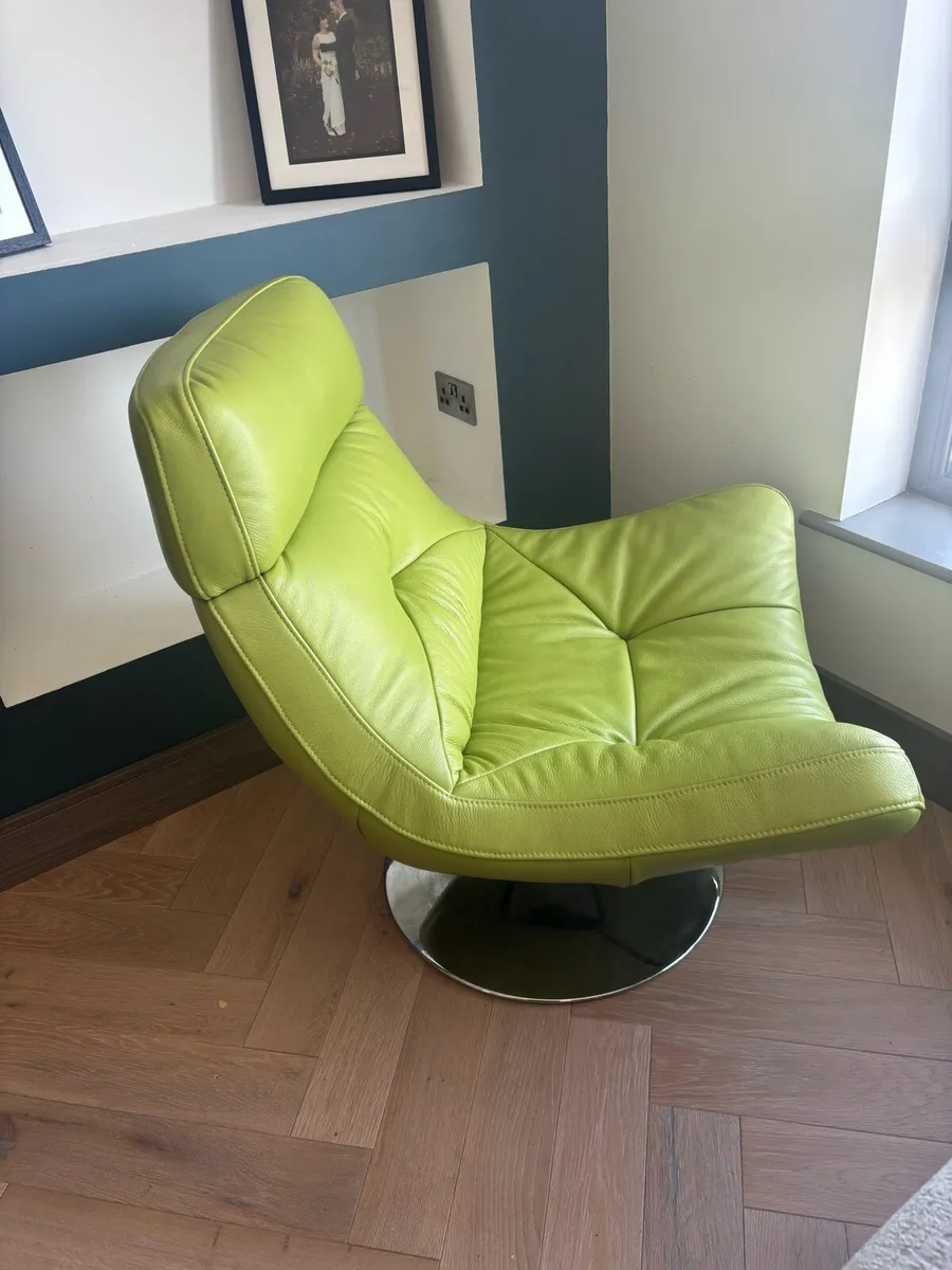 Leather swivel chair - Image 4